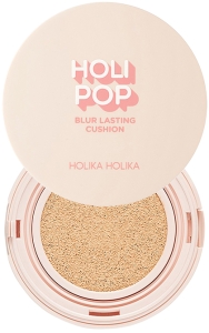 Holika Holika~Выравнивающая тональная основа-кушон с экстрактом персика~02 Pink Blur SPF50+ PA+++